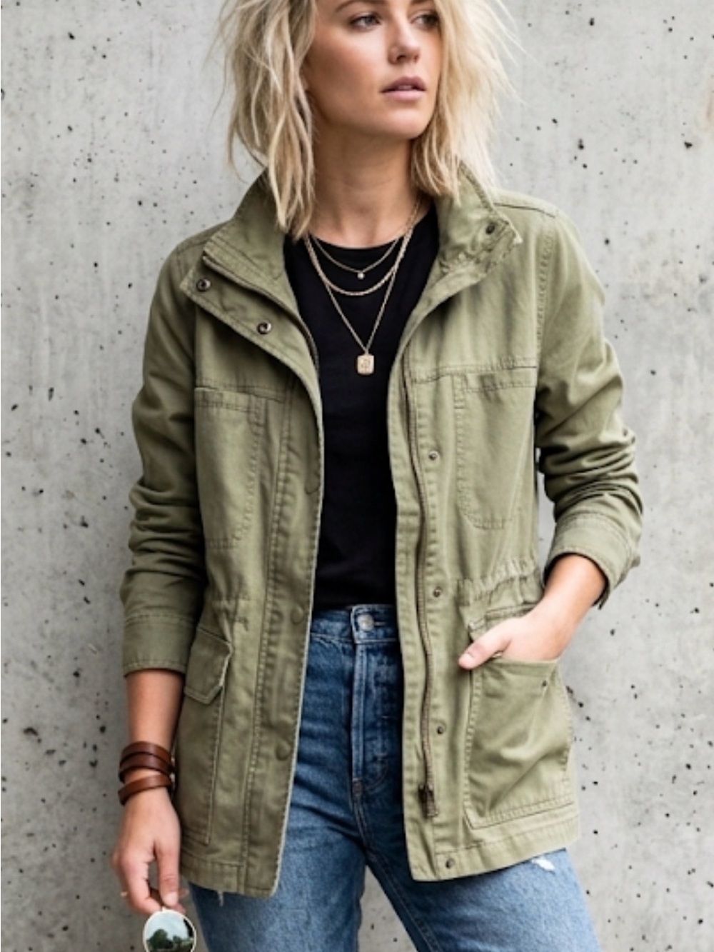 Madewell Passage Jacket in desert olive SzM